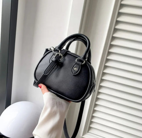Solid Color Cross Body Hand Bag